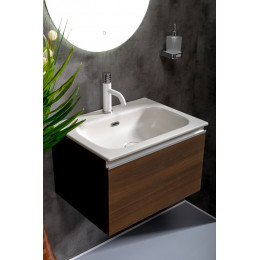Тумба без раковины Vallessi 60*46см DARK OAK, 1 полка