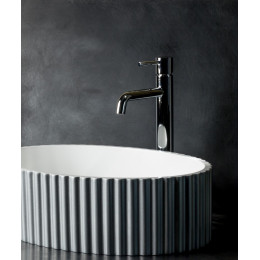 Раковина Canale рифл глянец серебро