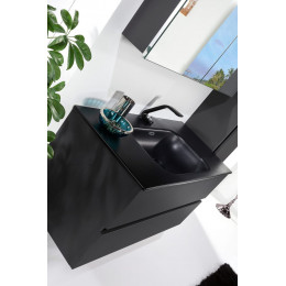 Тумба без раковины Vallessi 100*46cm АНТРАЦИТ мат. 2 полки,