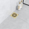 Душевой трап SMART DESIGN 15x15 cm, нерж.сталь ЗОЛОТО