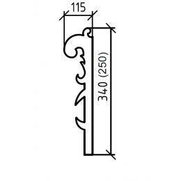 Ножки AJUR nova бронза, h25 (пара)