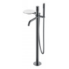 Смеситель STICK напольный Shine Gun Metal с ручкой DIMOND