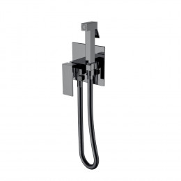 Смеситель гигиенический Qubic Shine Gun Metal