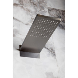 Встроенная душевая система  с изливом ZODIAC, трехпозиционная Gun Metal