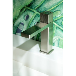 Смеситель для раковины Boheme Quad 159-NB Nikel Brush, автоматический