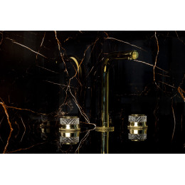 Смеситель на столешницу AURA на 3 отв. GOLD