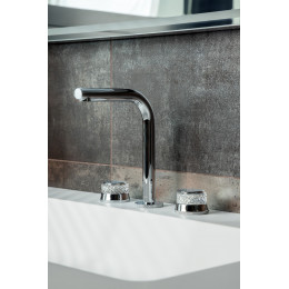 Смеситель на столешницу AURA на 3 отв. CHROME