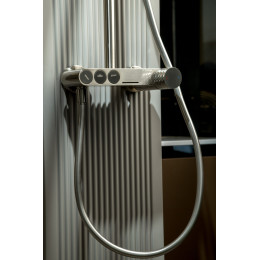 Душевая стойка c ручкой TOUCH, STICK Nikel Brush