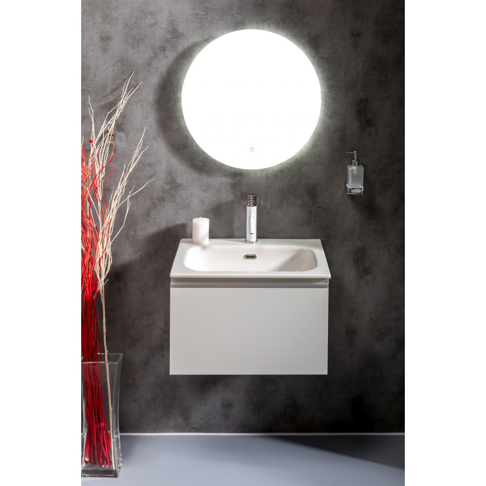 Тумба без раковины Vallessi 60*46см WHITE, 1 полка