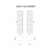 Пенал Linea черный+золото без ножек_Комплект