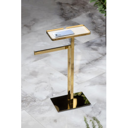 Стойка напольная с полкой и полотенцедержателем GOLD