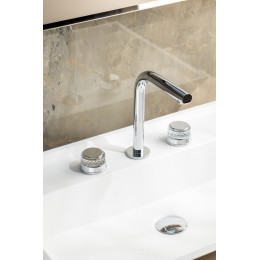 Смеситель на столешницу AURA на 3 отв. CHROME
