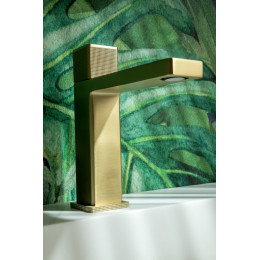 Смеситель для раковины Boheme Quad 159-MG Matt Gold, автоматический