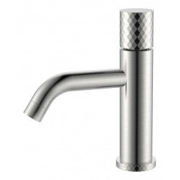 Смеситель STICK для умыв. низ. Nikel Brush низкий с ручкой DIAMOND