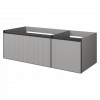 QUATRO 2 120см (80+40) тумба LUNA FUGA профиль ANTHRACITE