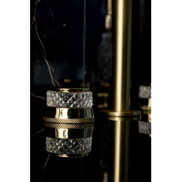 Смеситель на столешницу AURA на 3 отв. GOLD