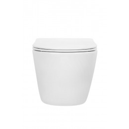 Унитаз подвесной, AVVA Белый глянец c крышкой (функц. торнадо)