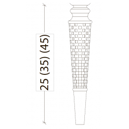 Ножки DENTI белые (пара) 25,5см