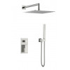 Смеситель встроенный для душа QUBIC Brushed Nickel