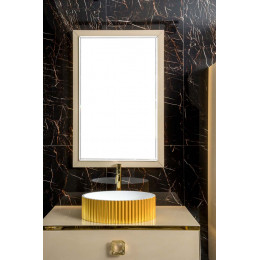 Зеркало Dolce Светлое золото 105x70см