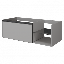 QUATRO 6 120см (80+40) тумба LUNA профиль ANTHRACITE