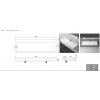 Столешница моноблок FLAT 140*46см