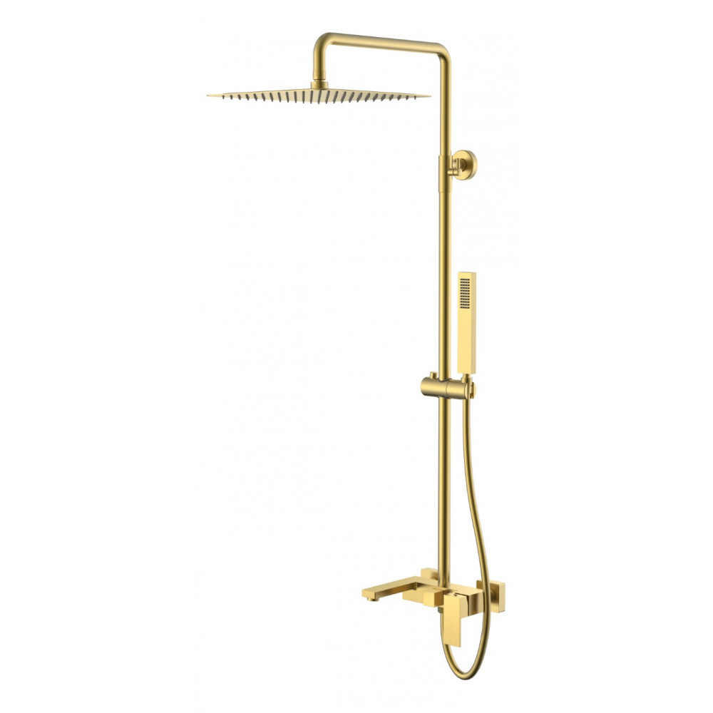 Стойка для душа Qubic Matt Gold