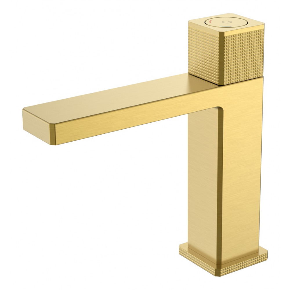 Смеситель автоматический для раковины QUAD Matt Gold