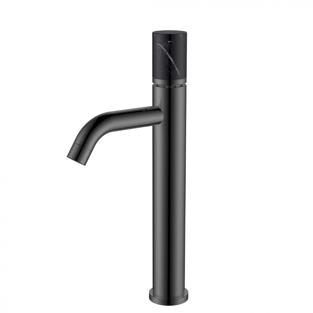 Смеситель STICK для умыв.выс.SHINE GUN METAL MRAMOR BLACK_Комплект