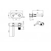 Смеситель STICK из стены Shine Gun Meta с ручкой TOUCH