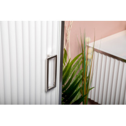 Тумба MONACO 80см h74см белая глянец + хром под раковину чашу