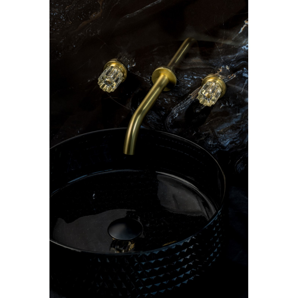 Смеситель из стены ELEGANTE на 3 отв. MAT GOLD