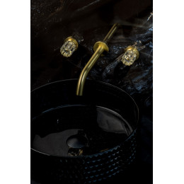 Смеситель из стены ELEGANTE на 3 отв. MAT GOLD