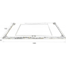 Подстолье LUCIDO 100см хром