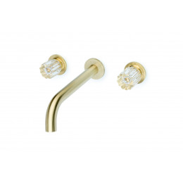 Смеситель из стены ELEGANTE на 3 отв. MAT GOLD