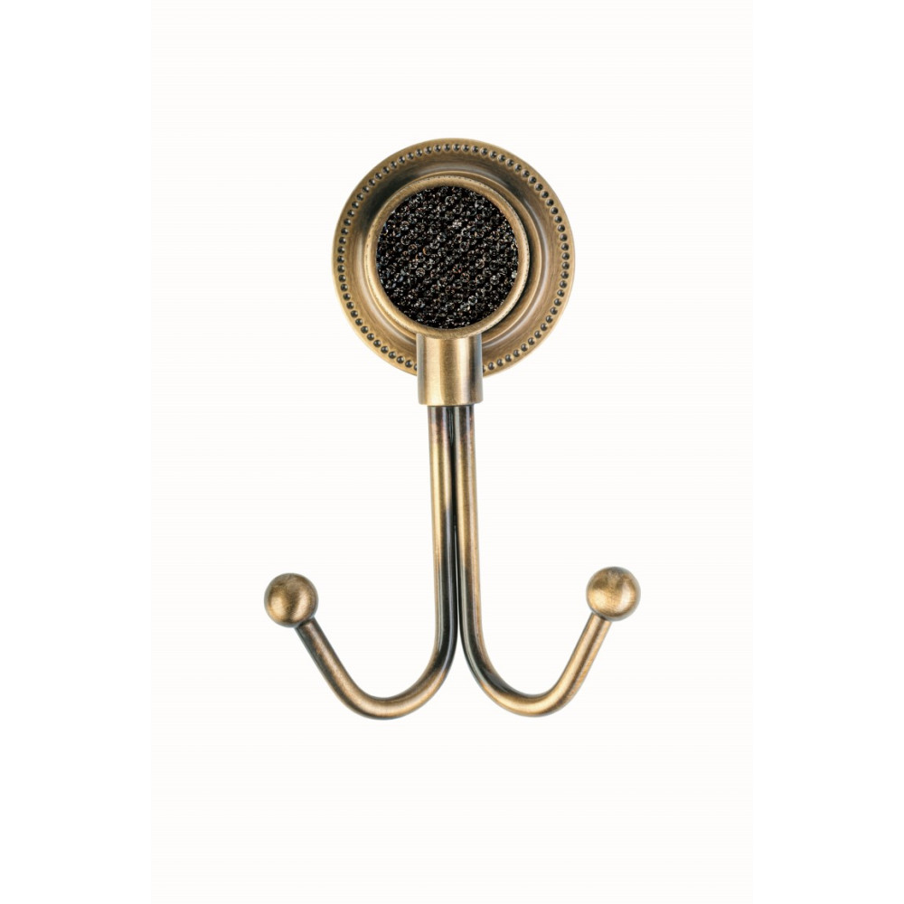 Крючок двойной ROYALE CRISTAL BLACK BR