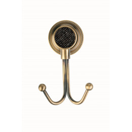 Крючок двойной ROYALE CRISTAL BLACK BR
