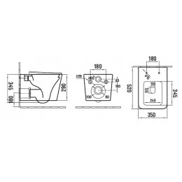 Zen подвесной унитаз глянец белый с крышкой