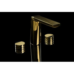 Смеситель врезной на 3отв. VENTURO Matt Gold, ручка DIAMOND