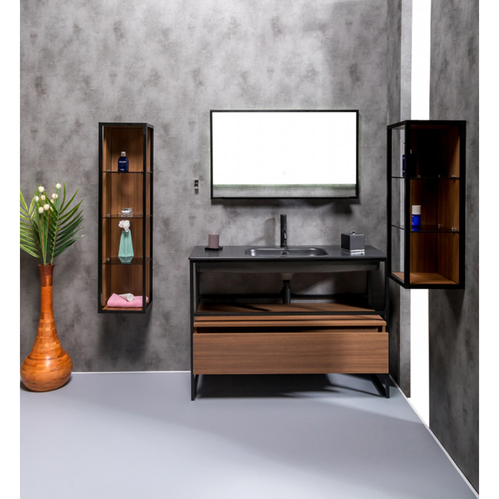 Ящик под консоль LOFT 120 dark wood, 1 полка