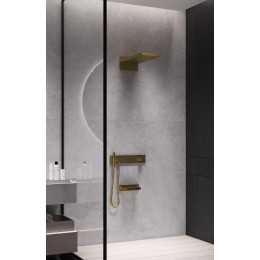 Встроенная душевая система  с изливом ZODIAC, трехпозиционная Matt Gold