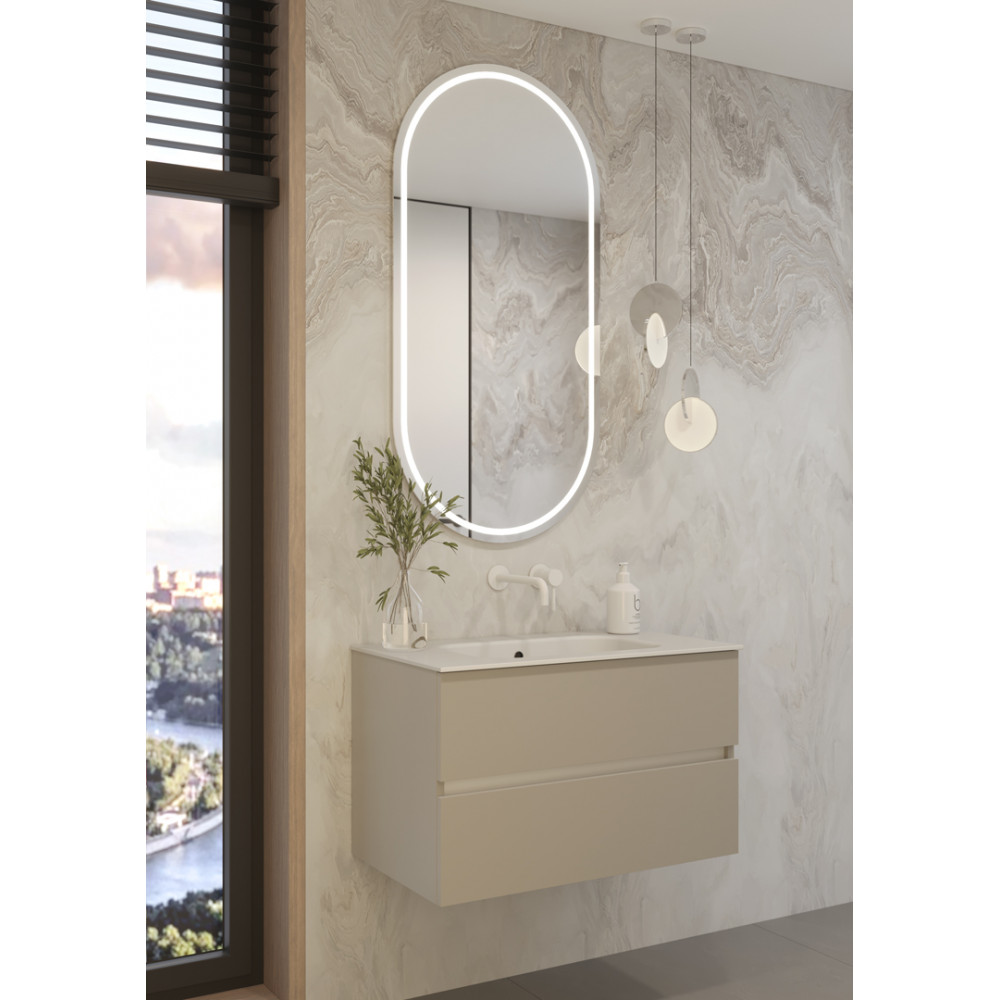 Тумба без раковины Vallessi 80*46cm КАШЕМИР мат. 2 полки,