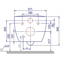 Bianca подвесной унитаз с биде белый матовый с крышкой