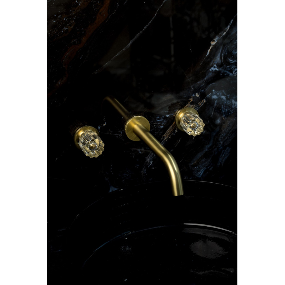 Смеситель из стены ELEGANTE на 3 отв. MAT GOLD