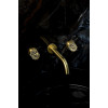 Смеситель из стены ELEGANTE на 3 отв. MAT GOLD