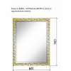 Зеркало AURA 60*90 золото, с подсветкой