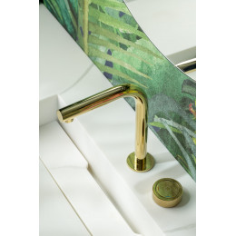 Смеситель автоматический для раковины на 2 отв. TECH ЗОЛОТО