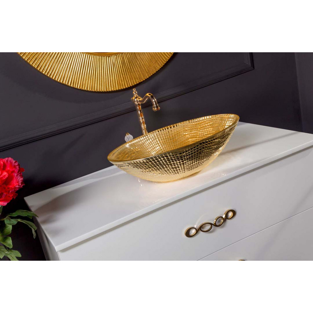 Столешница Solid Glass белая прямая 101*52см