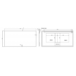 Прямоугольное зеркало , мет. рама, подсв., сенсор, антизапотевание, 140*70 BLACK