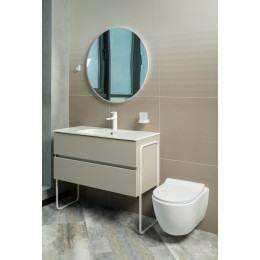 Тумба без раковины Vallessi 100*46cm Grey Stone 2 полки